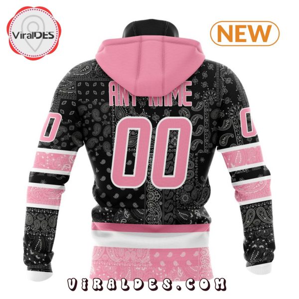 NHL Winnipeg Jets Special Pink Paisley Design Hoodie