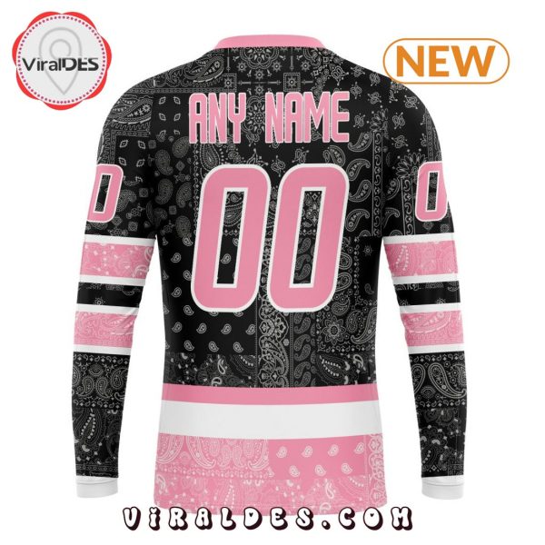 NHL Winnipeg Jets Special Pink Paisley Design Hoodie