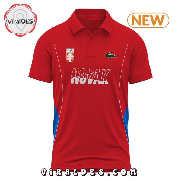 Novak Djokovic Goat Red Polo Shirt