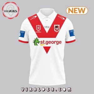 Premium St. George Illawarra Dragons White Polo