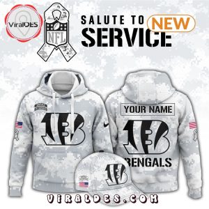 Cincinnati Bengals Arctic Camo Salute To Service Hoodie, Jogger, Cap