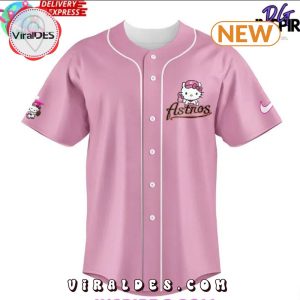 Houston Astros Hello Kitty Night Pink Baseball Jersey