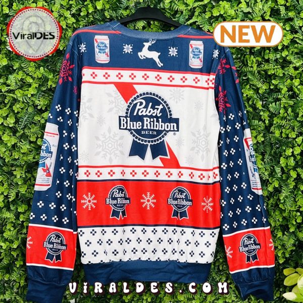 Pabst Blue Ribbon Xmas Ugly Christmas Sweater