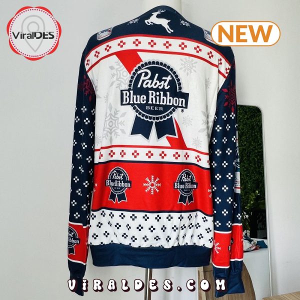 Pabst Blue Ribbon Xmas Ugly Christmas Sweater