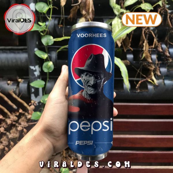 Pepsi Drink Freddy Kreuger Halloween Tumbler Can