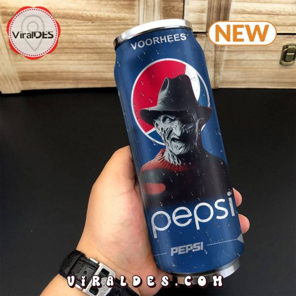 Pepsi Drink Freddy Kreuger Halloween Tumbler Can