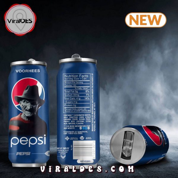 Pepsi Drink Freddy Kreuger Halloween Tumbler Can