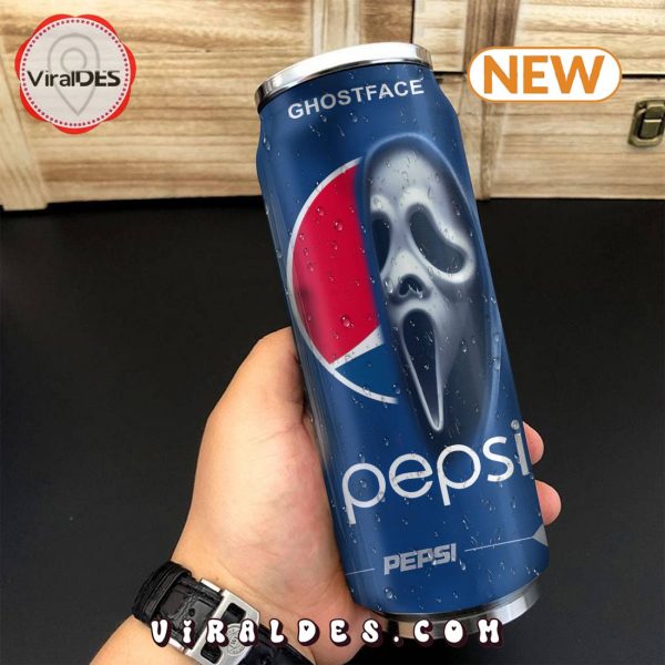 Pepsi Drink Ghostface Halloween Tumbler Can