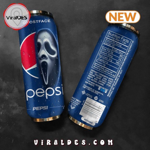 Pepsi Drink Ghostface Halloween Tumbler Can