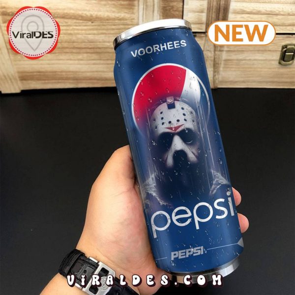 Pepsi Drink Jason Voorhees Halloween Tumbler Can