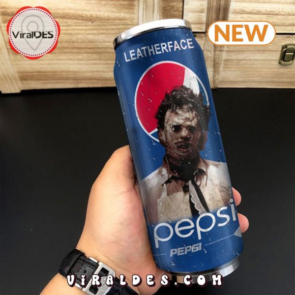 Pepsi Drink Leatherface Halloween Tumbler Can