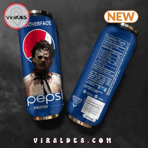 Pepsi Drink Leatherface Halloween Tumbler Can