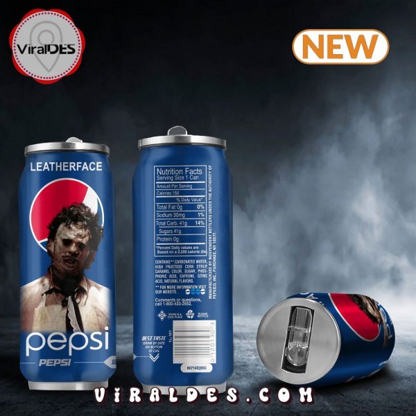 Pepsi Drink Leatherface Halloween Tumbler Can