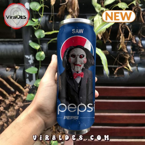 Pepsi Drink SAW Halloween Tumbler Can