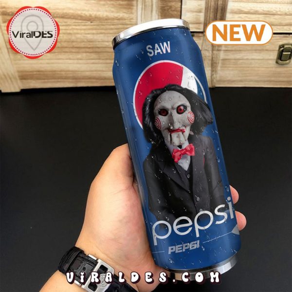 Pepsi Drink SAW Halloween Tumbler Can