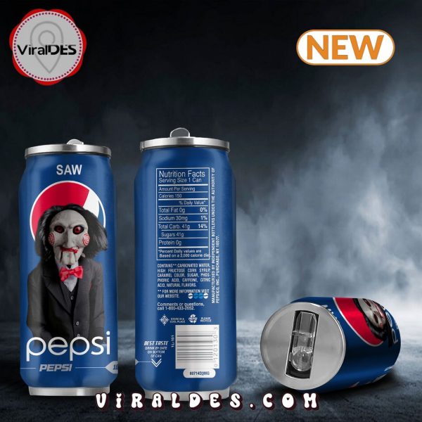 Pepsi Drink SAW Halloween Tumbler Can