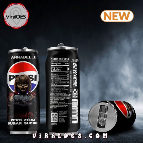 Pepsi Zero Drink Annabelle Halloween Tumbler Can