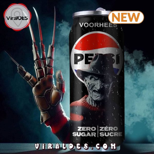 Pepsi Zero Drink Freddy Kreuger Halloween Tumbler Can