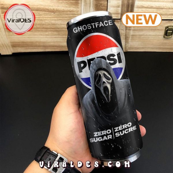 Pepsi Zero Drink Ghostface Halloween Tumbler Can