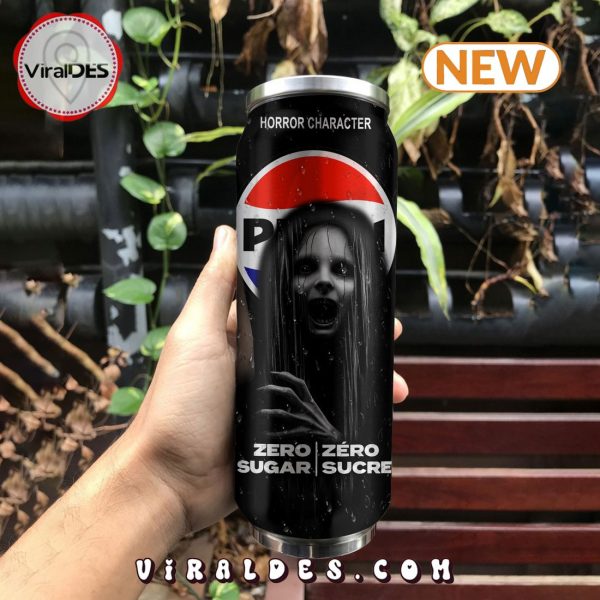 Pepsi Zero Drink Horror Character Halloween Tumbler Can