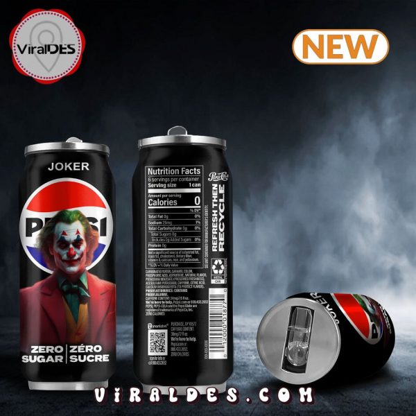 Pepsi Zero Drink Joker Halloween Tumbler Can