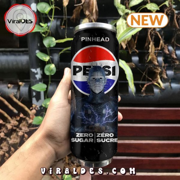 Pepsi Zero Drink Pinhead Halloween Tumbler Can