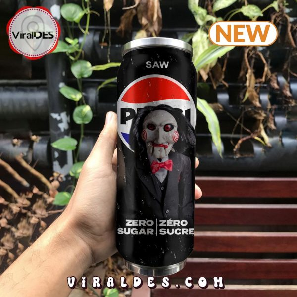 Pepsi Zero Drink SAW Halloween Tumbler Can