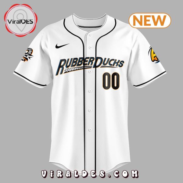 Personalized Akron RubberDucks White Baseball Jersey