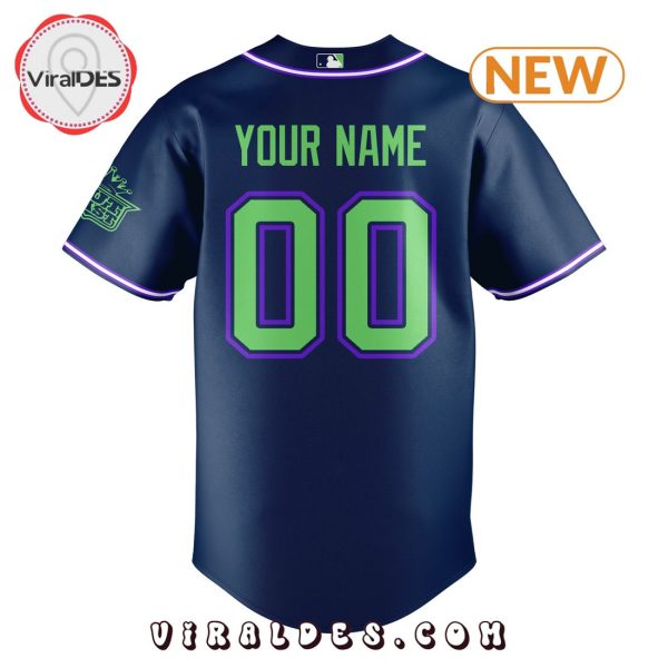 Personalized Atlanta Brave Navy Baseball Jersey