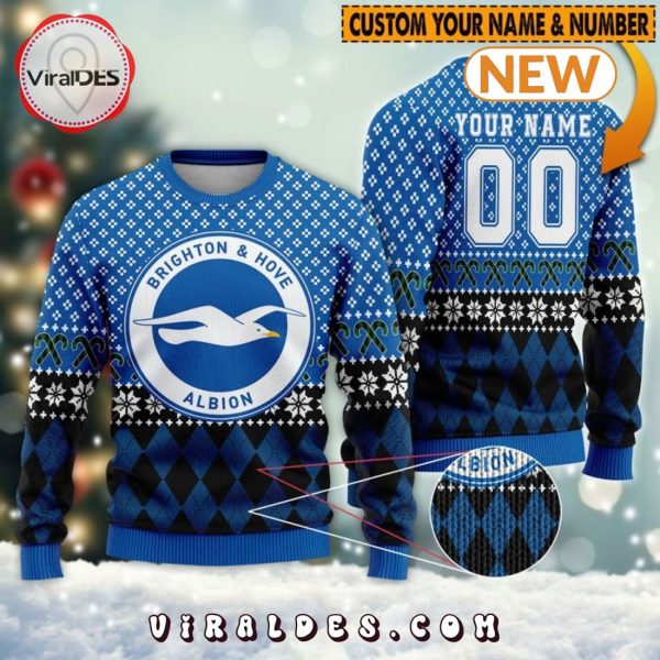 Personalized Brighton & Hove Albion Ugly Sweater