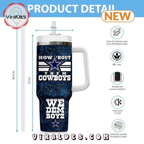 Personalized Dallas Cowboys 40oz Tumbler