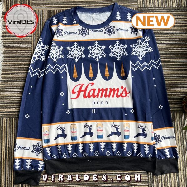 Personalized Funny Hamm_s Beer Ugly Christmas Sweater