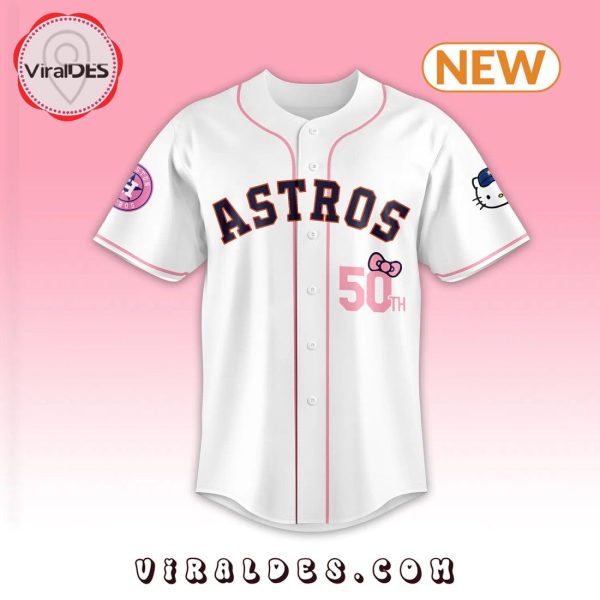 Personalized Houston Astros X Hello Kitty Night Jersey