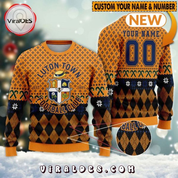 Personalized Luton Town Ugly Sweater