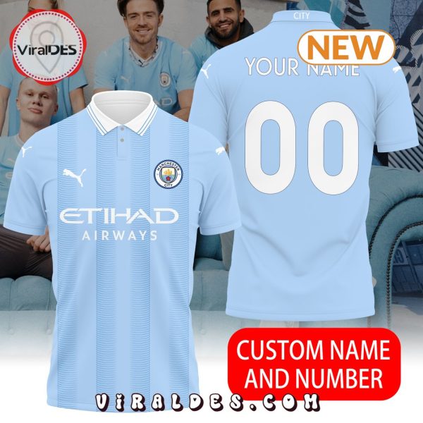 Personalized Manchester City Premier League Puma Polo