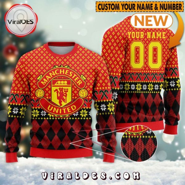 Personalized Manchester United Ugly Sweater