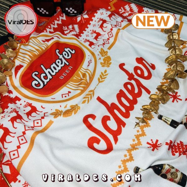 Personalized Schaefer Beer Ugly Christmas Sweater