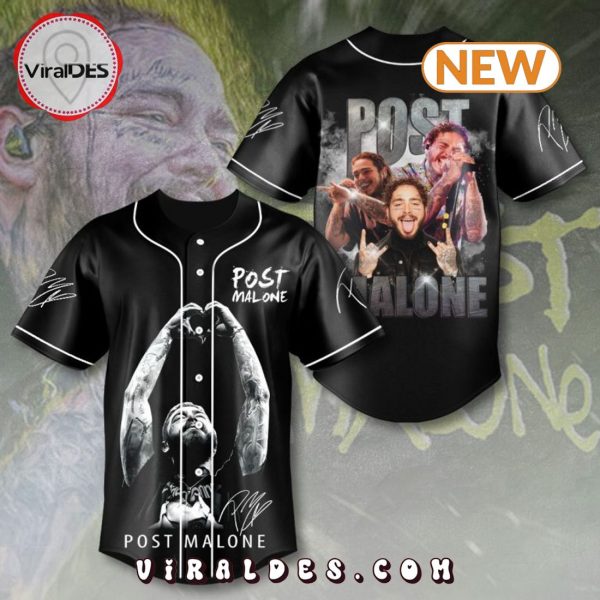 Post Malone F-1 Trillion Black Baseball Jersey