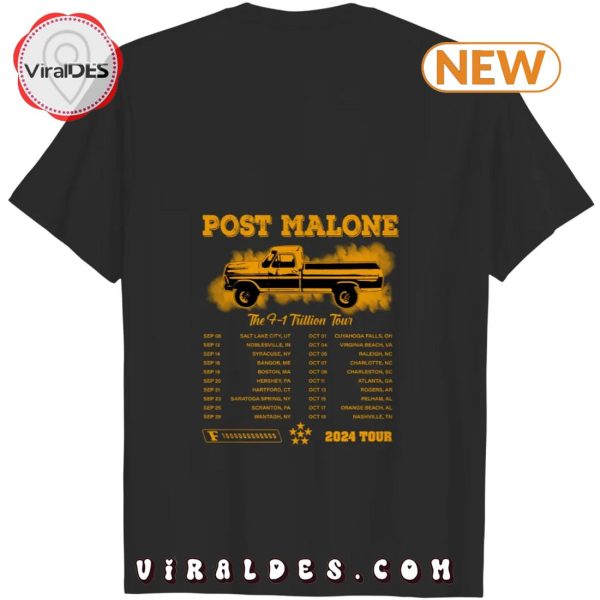 Post Malone Post 2024 Tour F-1 Trillion Shirt