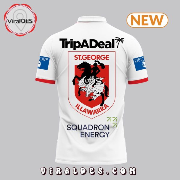 Premium St. George Illawarra Dragons White Polo