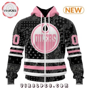 NHL Edmonton Oilers Special Pink Paisley Design Hoodie