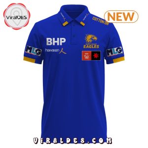 West Coast Eagles Navy Polo Shirt