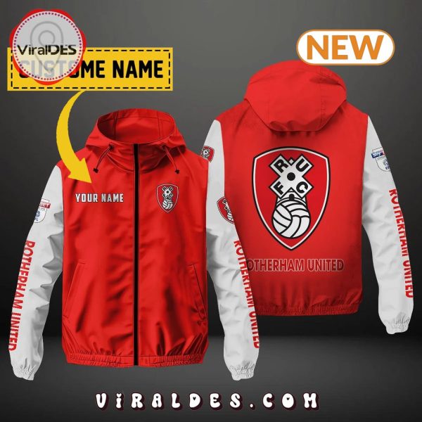 Rotherham United FC Custom Name Windbreaker Jacket