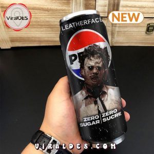 Pepsi Zero Drink Leatherface Halloween Tumbler Can