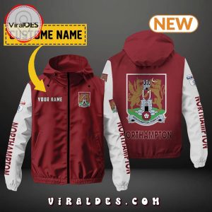 Northampton Town FC Custom Name Windbreaker Jacket