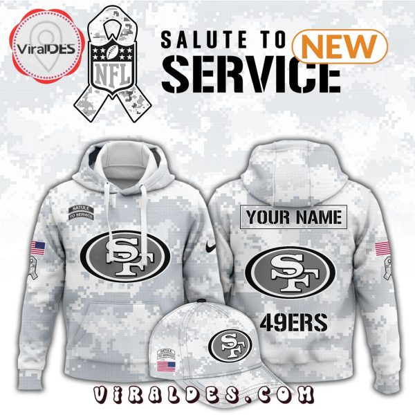 San Francisco 49ers Arctic Camo Salute To Service Hoodie, Jogger, Cap