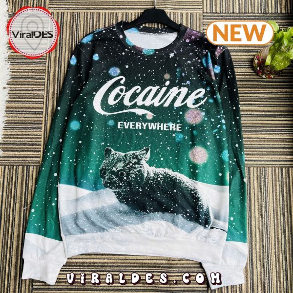 Snow Cat Cocaine Everywhere Premium Sweater