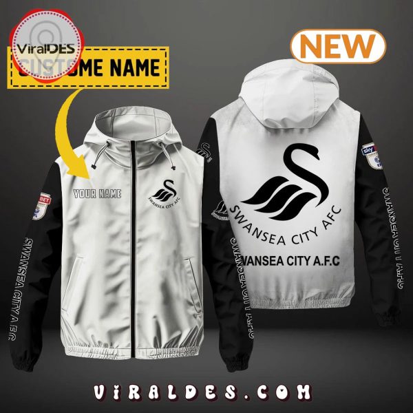 Swansea City AFC Custom Name Windbreaker Jacket