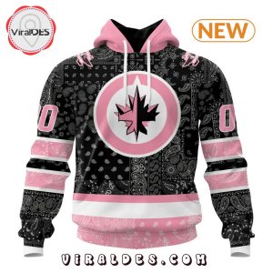 NHL Winnipeg Jets Special Pink Paisley Design Hoodie