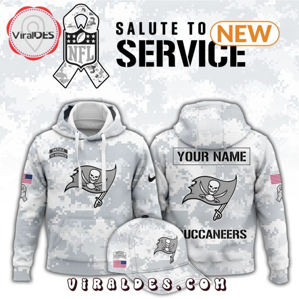 Tampa Bay Buccaneers Arctic Camo Salute To Service Hoodie, Jogger, Cap